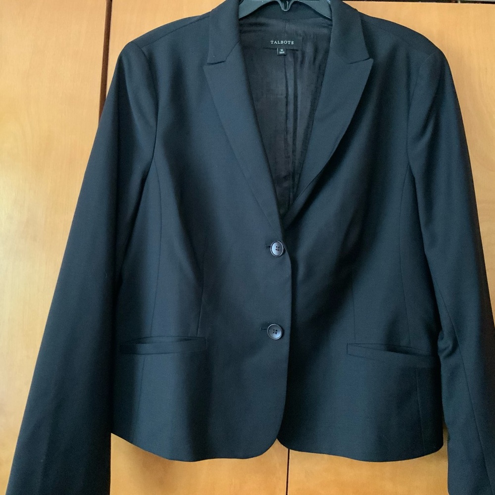 Talbots Classic Black Suit Jacket